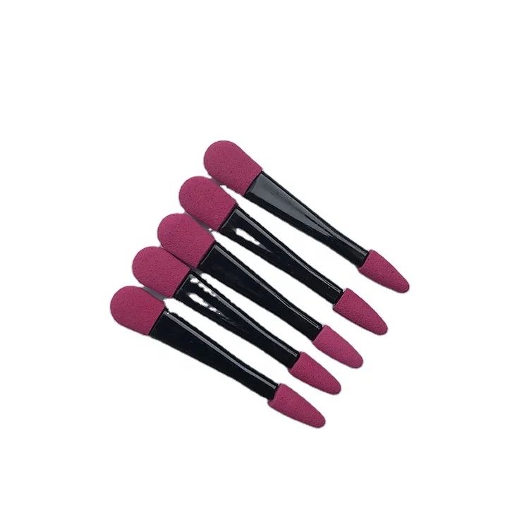
Factory Wholesale Cheap Mini Dual-end Disposable Sponge Eyeshadow Makeup Applicator with Foam Tip 