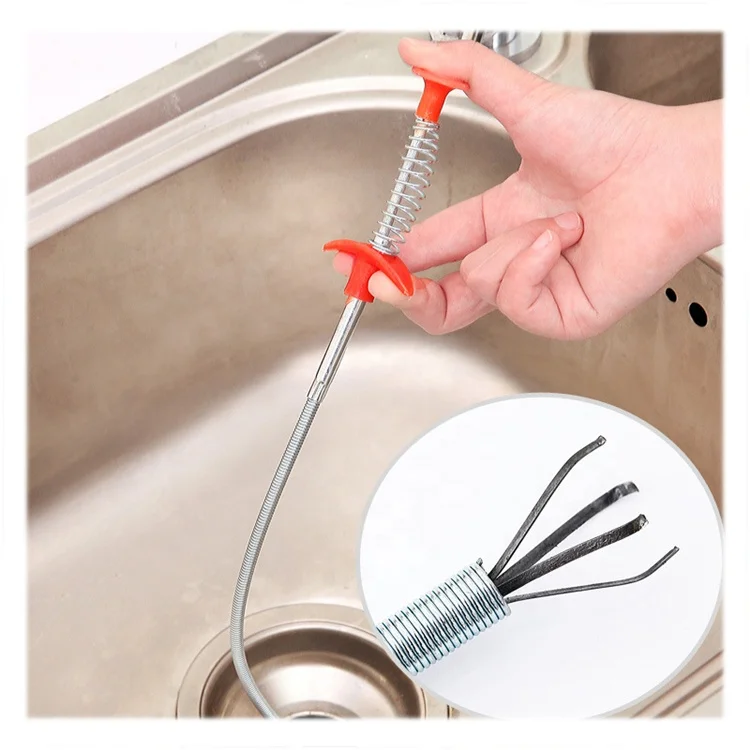 

Bendable Elastic Sink Bathtub Sewer Cleaner Hair Garbage Clogging Dredge