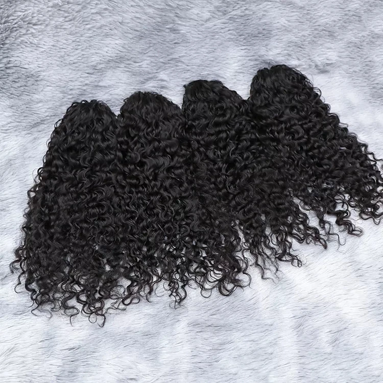 

High Discounts 10-28inch Different Textures One Donor Cuticle Aligned 100% Human Kinky Curly Drawstring Ponytail Hair Extension