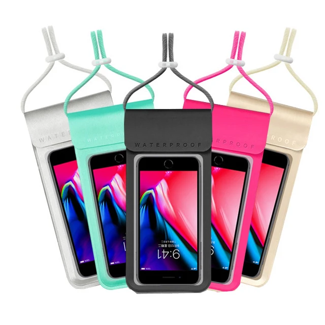 

New Arrival Popular Waterproof Floating Other Mobile Cell Hand Phone Beach Dry Bag Touch Pouches Accessories with Neck Lace, Any color option