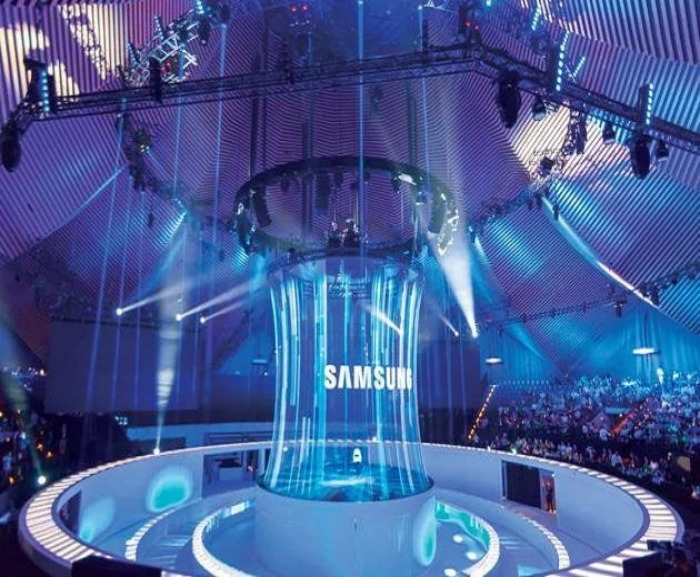 

360 Degree 3D Holo Gauze Holographic Stage Projector Screen/Holo-gauze for circus, live events, White&grey&black