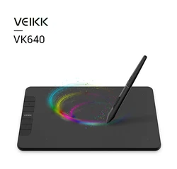 VEIKK VK640 6 x 4 Inch 8192 Levels Battery-free Pen lcd Digital Graphics drawing writing tablet Pads For Kids