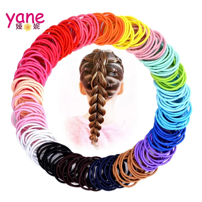 

Wholesale factory price Simple 0.4 cm elastic rubber hair bands for daily life