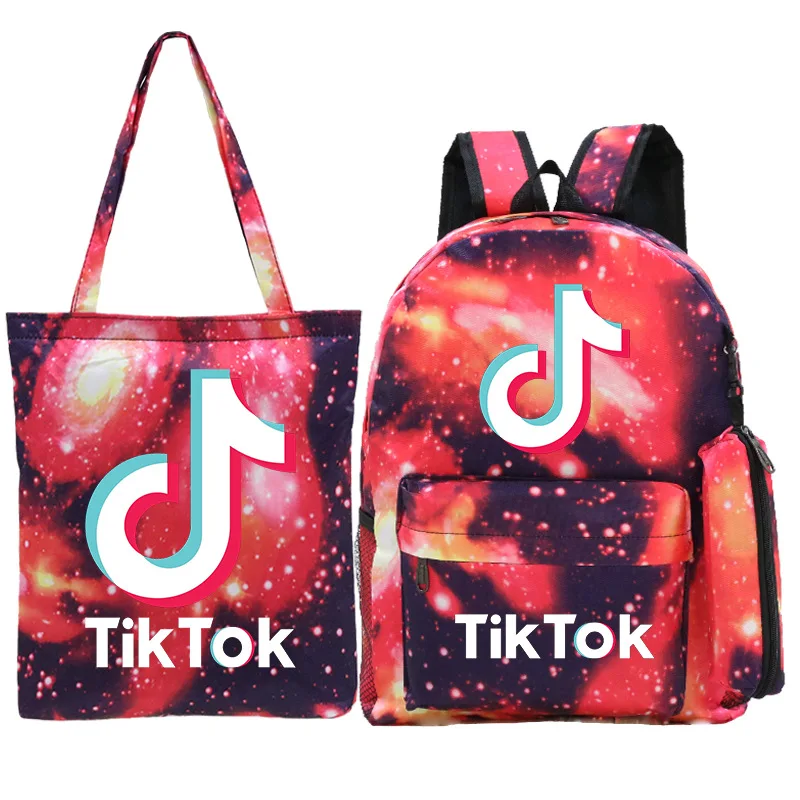 

Trending 2021 Luxury Tik Tok Backpack School Bags Set Waterproof Designer Backpacks Purse Famous Brands