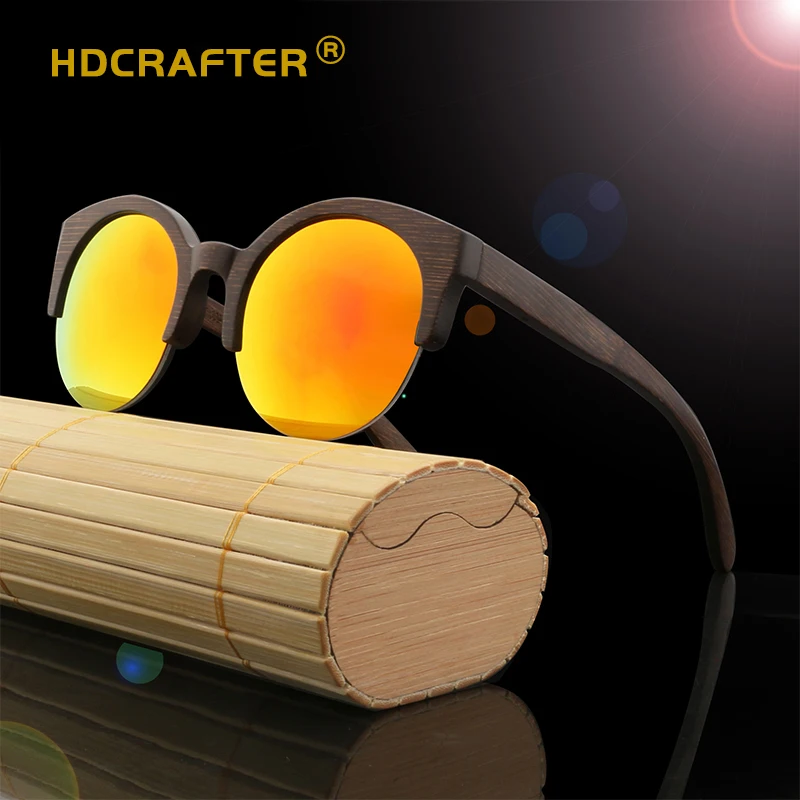 

HDCRAFTER color Polarized wooden sunglasses for men uv400 natural eyewear women factory customerized recycled wood sunglasses