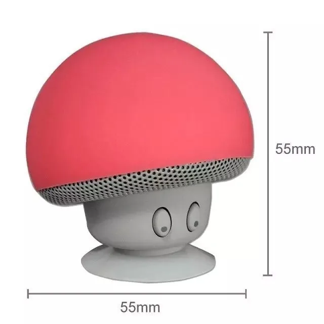 

Suction up mini mushroom wireless portable bluetooth speaker