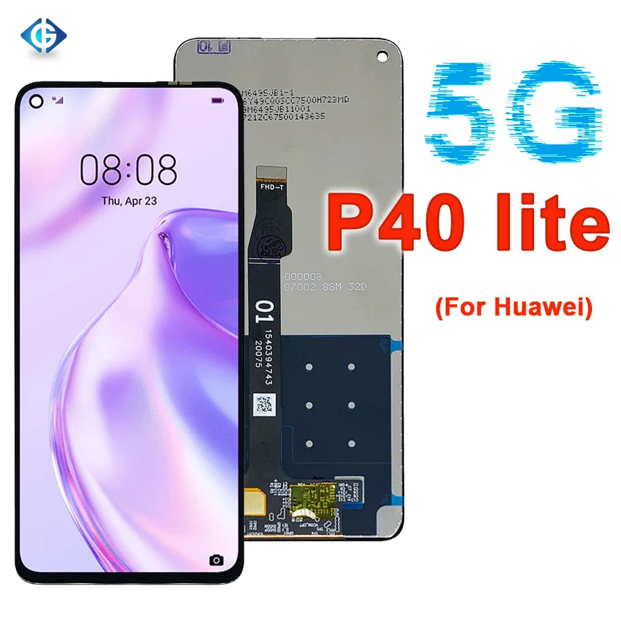 

6.5'' Mobile Phone Lcd Nova 7 SE for Huawei P40 lite 5G Lcd Screen with Touch Screen Digitizer Assembly for P40lite 5G Lcd, Black for huawei p40 lite 5g lcd