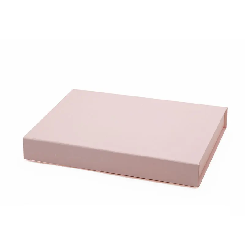 

Pink shallow cardboard thin caja de regalo magnetic lid gift box packaging wholesale