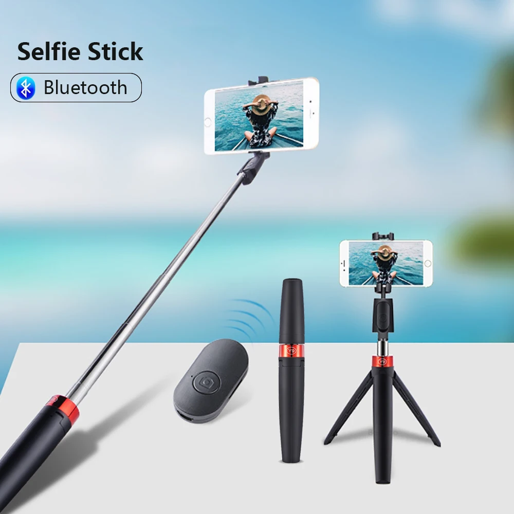 

Wireless Bt 3 in 1 Selfie Stick with Tripod Foldable Bracket Handheld Video Live Monopod Youtobe Tiktok for Phone
