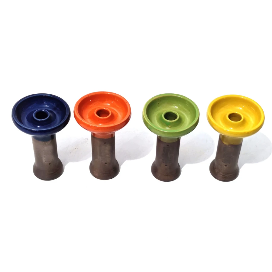 

2021 Newest Ceramic One Hole Phunnel Bowl Hookah Head, Colorful