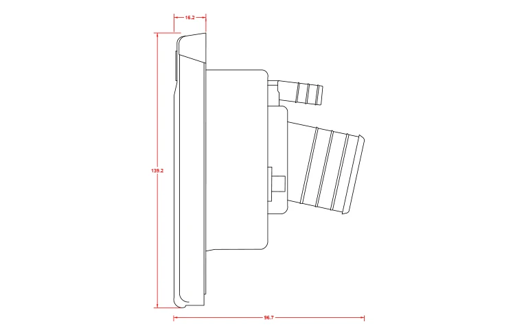 Lockable IP44 motorhome caravan camper RV gravity water fill hatch