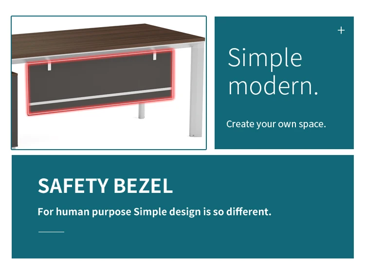 Latest Industrial Style Executive Office Furniture Modern Wooden Luxurious Manager Table Small Desk For Girl Boss