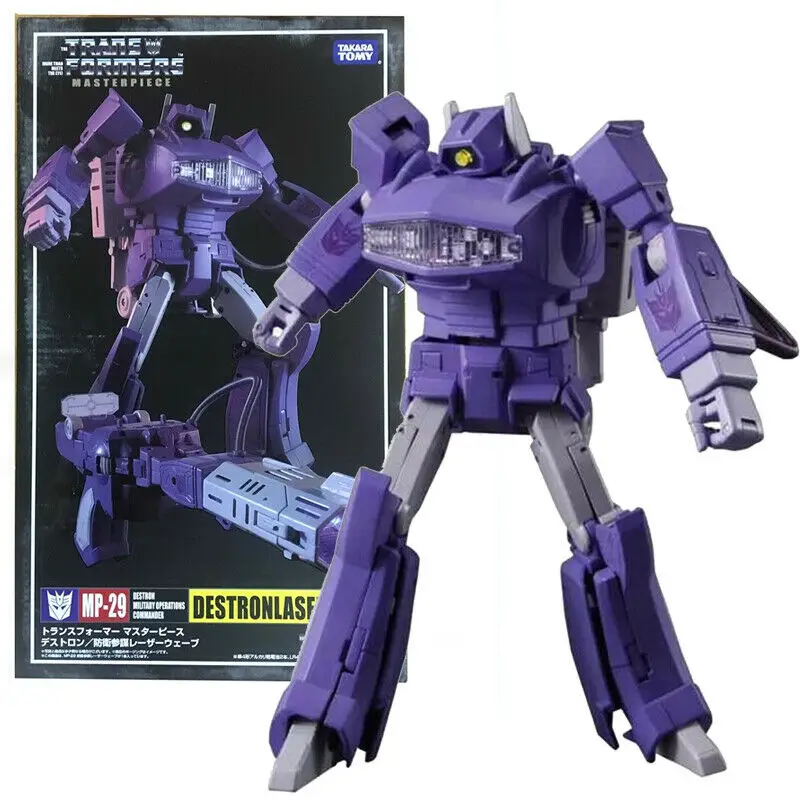 

In Stock Masterpiece MP29 MP-29 Laserwave In Box Shockwave KO VERSION Destronlaser Wave Transformation FIGURE