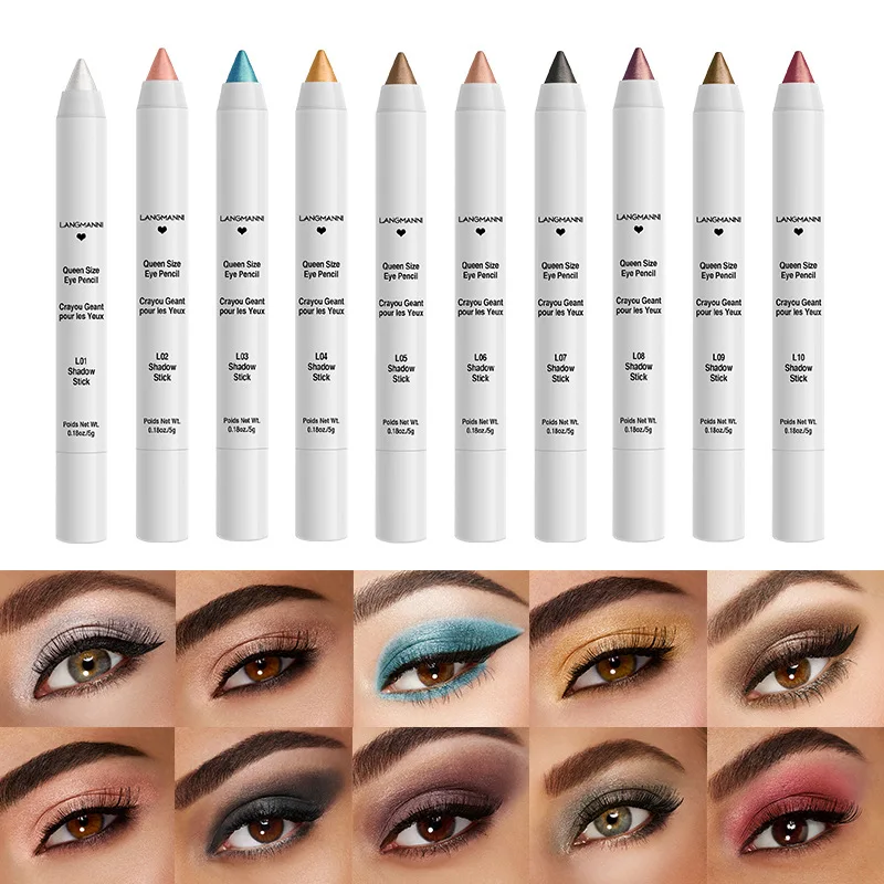 

HA051 Eye Makeup Color Shadow Pen Long Lasting No Smudging Sharpening Waterproof Pencils Tools Palette Tool Eyeliner Pencil Sets