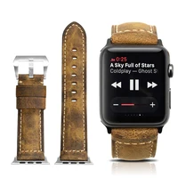

Crazy Horse Luxury Retro Genuine Leather For Apple iwatch Watch Series 5/4/3/2 Band Strap 44mm Leather Factory