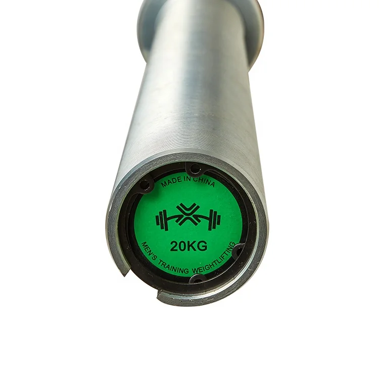 
Free Weight Training White Zinc Weightlifting Bar 