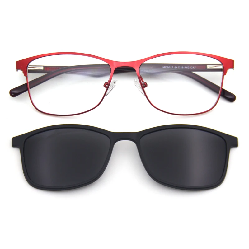 

Korean design metal frame clip on sun glasses lenses sunglasses