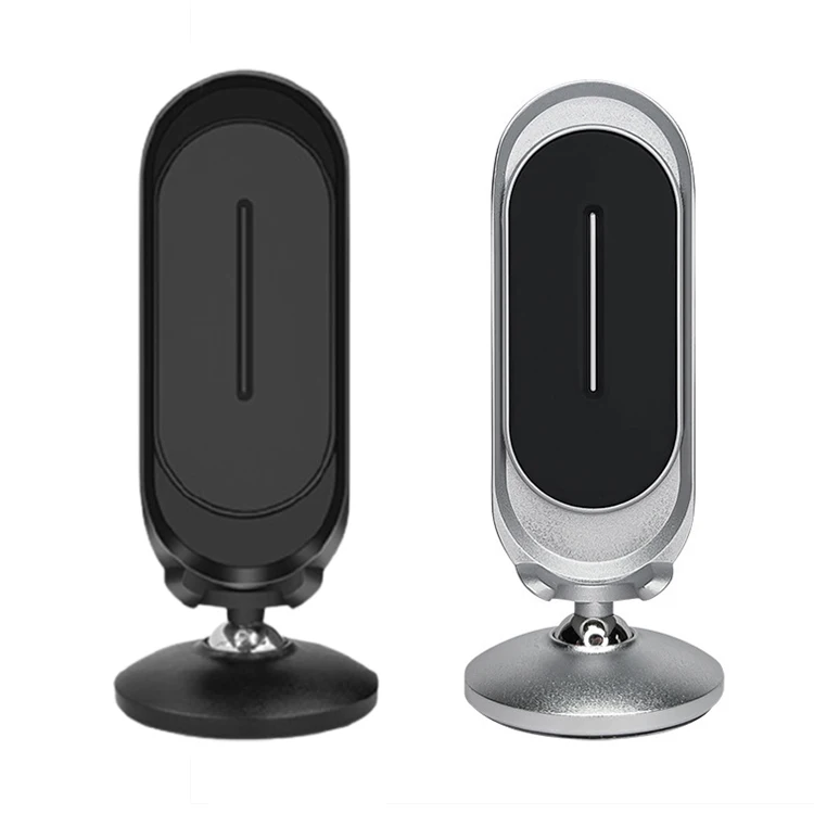 

Multifunctional Alloy 360 Degree Desktop Dashboard Navigation Car Magnetic Phone Holder, Black / silver