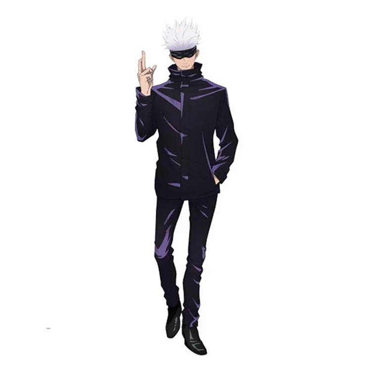 

Jujutsu Kaisen Satoru Gojo Anime Cosplay Wigs Layered Silver Purple Ombre Synthetic Hair Wigs, Silver purple gradient or custom