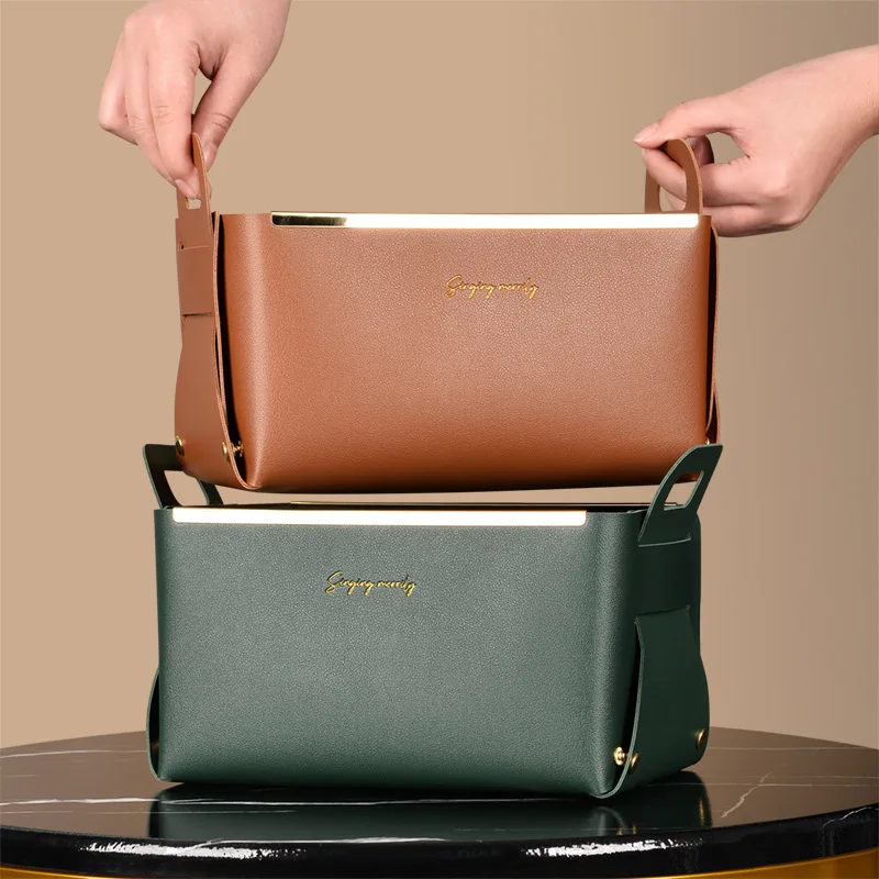 

Eyelash Extension Cosmetic Makeup Face Mask Sunglasses Home Closet Desk Organizer Folding Leather Case Storage Box Bag, Varitety