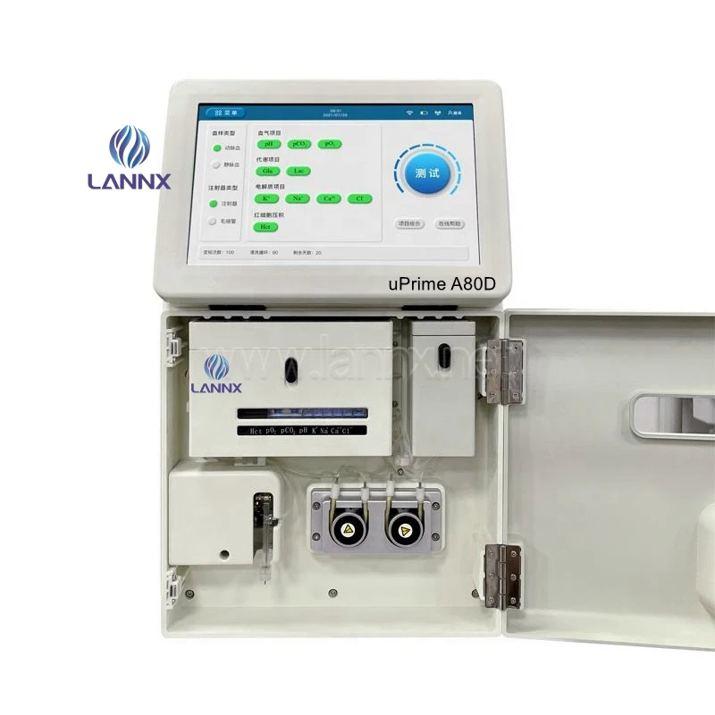 

LANNX uPrime A80D Hot Selling Fully Automatic Blood Gas Analyzer Portable Blood Testing Equipments Mobile Blood Gas Analyzer