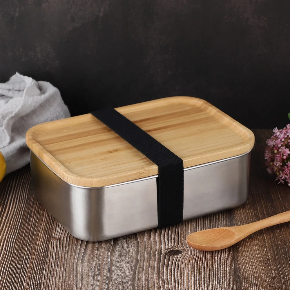 Bamboo Fiber Lunch Box with Cutting Board Lid