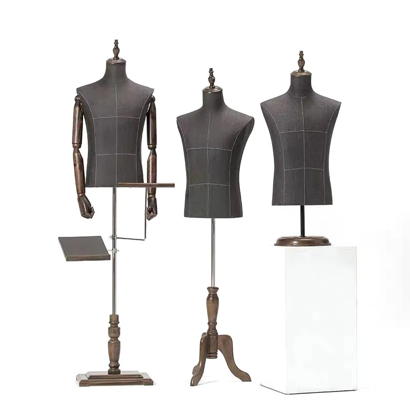 
Height 67cm 9kg men suit upper half body male mannequin torso with arms 