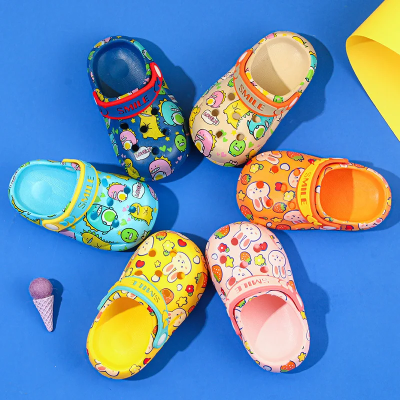 

Cute Cartoon Cheap Eva Kids Girls Sandals Garden Shoes log Eva Garden Shoes Casual Shoes, Picture color