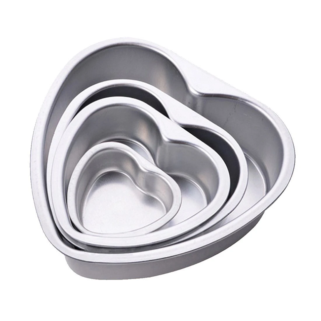 

Non stick cake heart mold cast aluminium pan baking molds