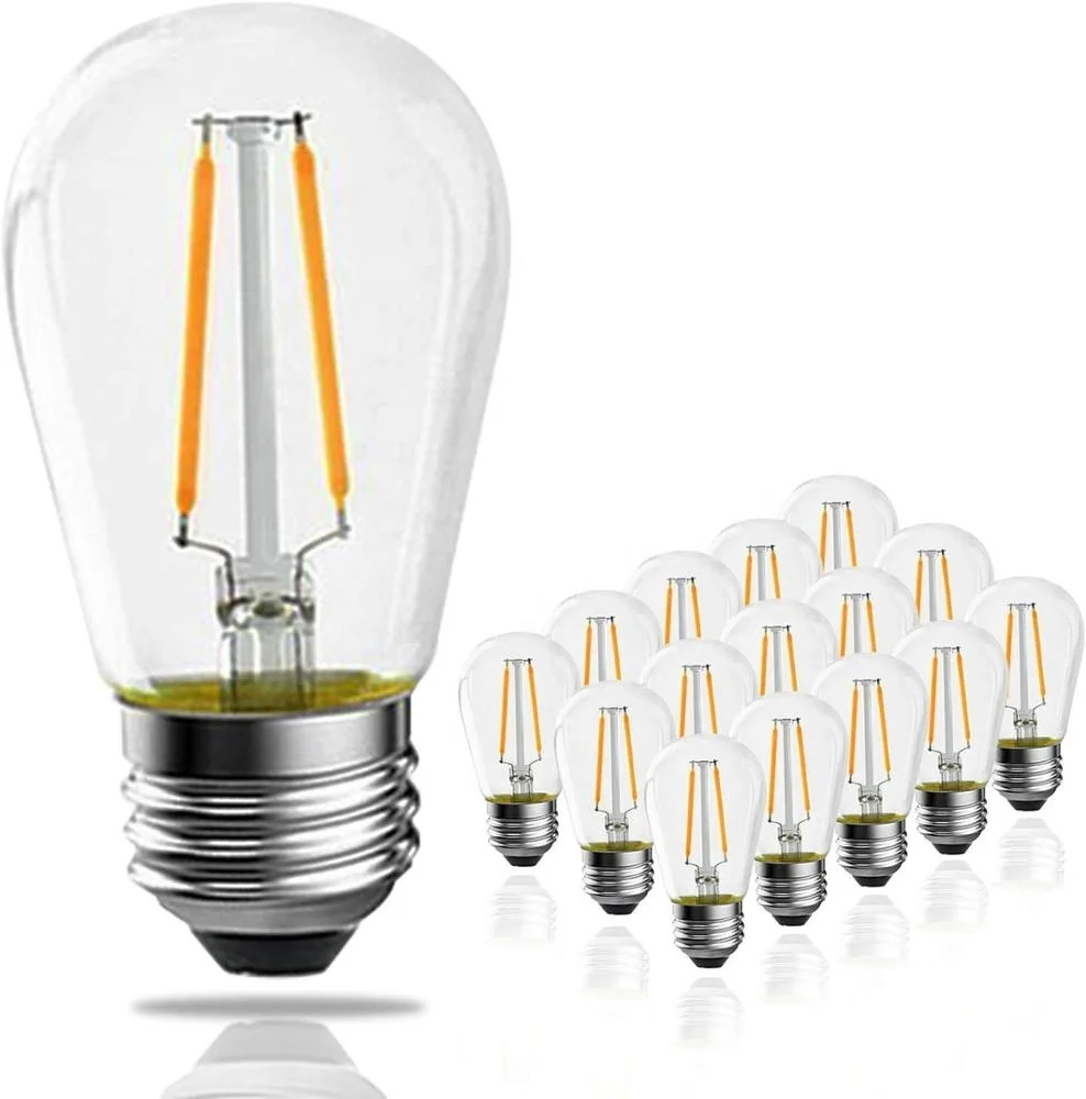 Decorative S14 Dimmable LED Filament Lighting Bulbs 1W 2W Lamp Manufacturer Cheap Prices Wholesale From China E26 Home Lamps