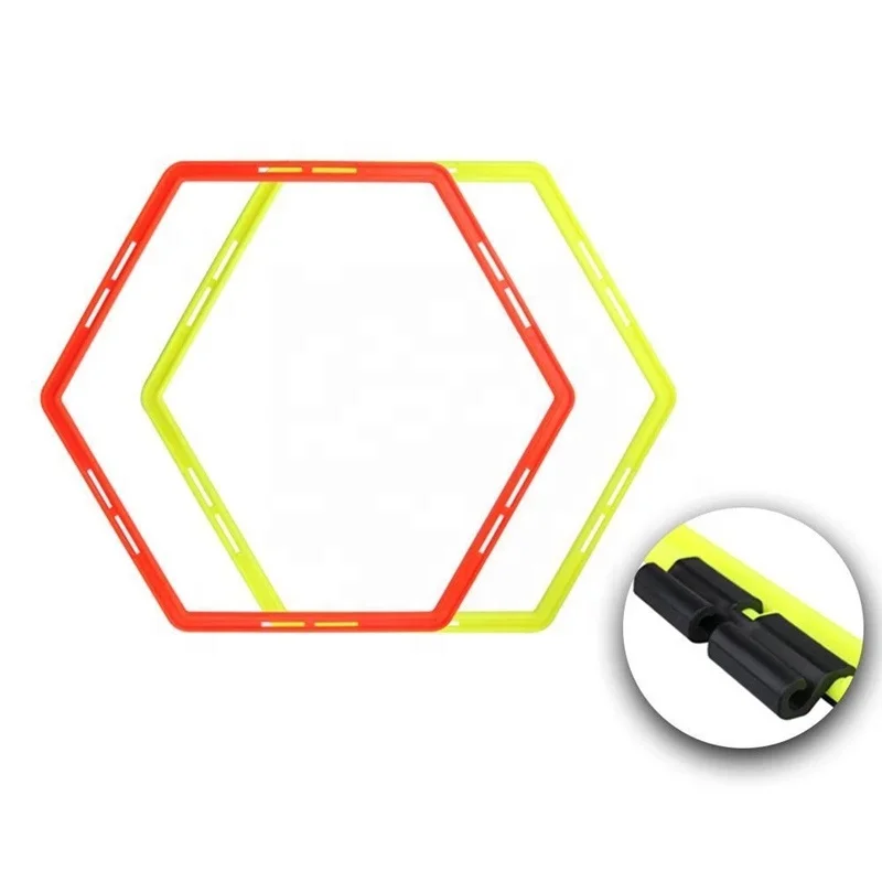 

Wholesale Sale Professional Training Equipment Exercise Fitness Milt-functional Sport Soccer Speed Hexagon Agility Ring, Yellow, red, blue, orange, green