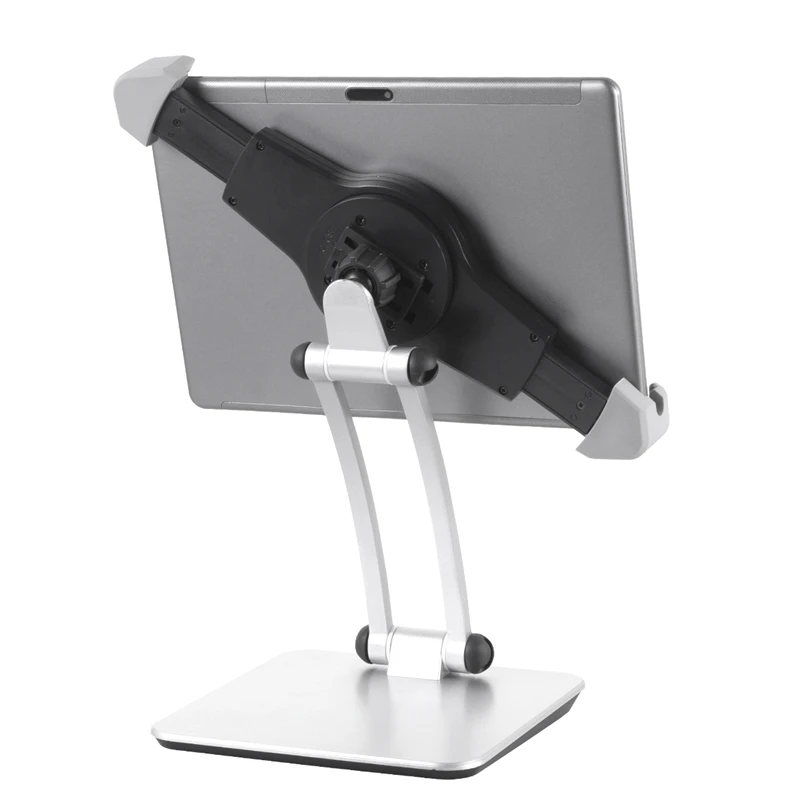 

Universal Aluminum Desktop PC Stand with Adjustable Clamp Rotating Display Tablet Stand Holder for iPad Tablet