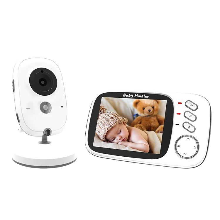 
VB603 video baby monitor, wireless camera voice intercom night vision, temperature monitoring and 3.2 inch color screen VOX fact 