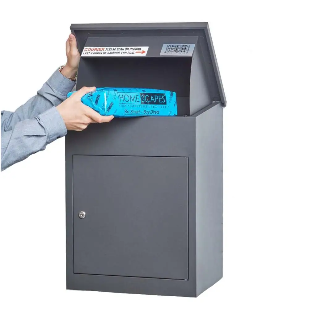 Wall Mounted Smart metal Parcel Drop Box Galvanized sheet apartment mailbox