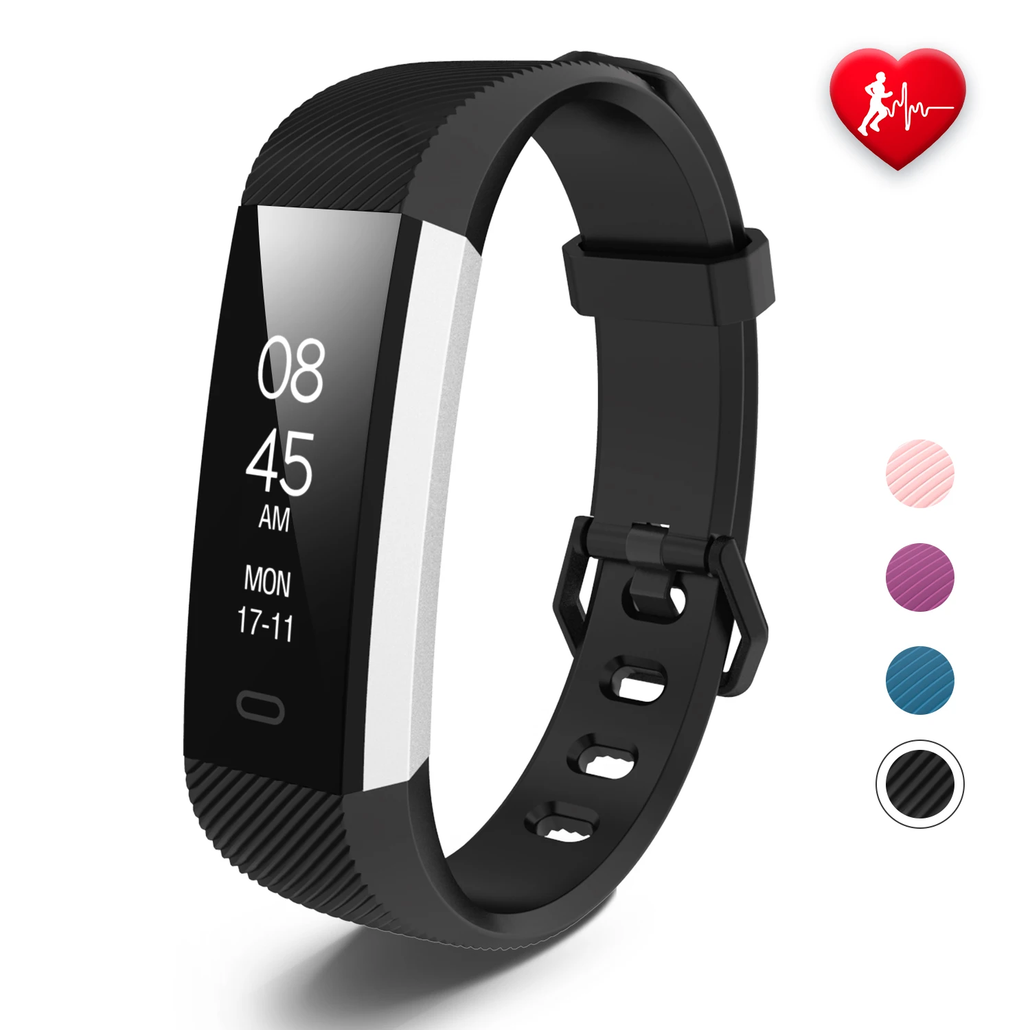 

Orginal factory hot sell model waterproof bluettoh smart sport fitness health tracker bracelet, Black,green,pink,purple,red,custom