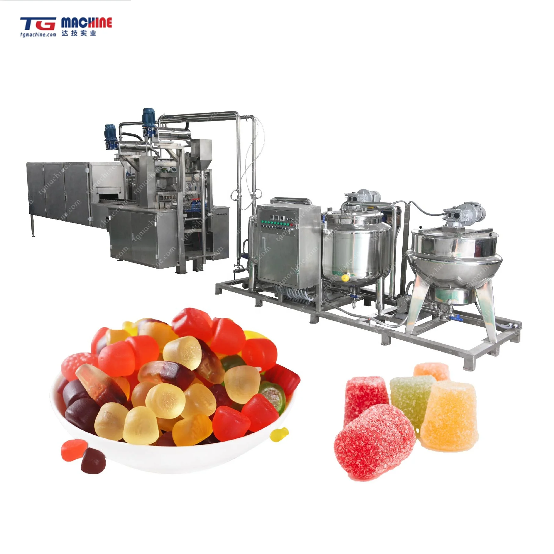 

Big capacity Automatic jelly candy gummy bear vitamin making machinery
