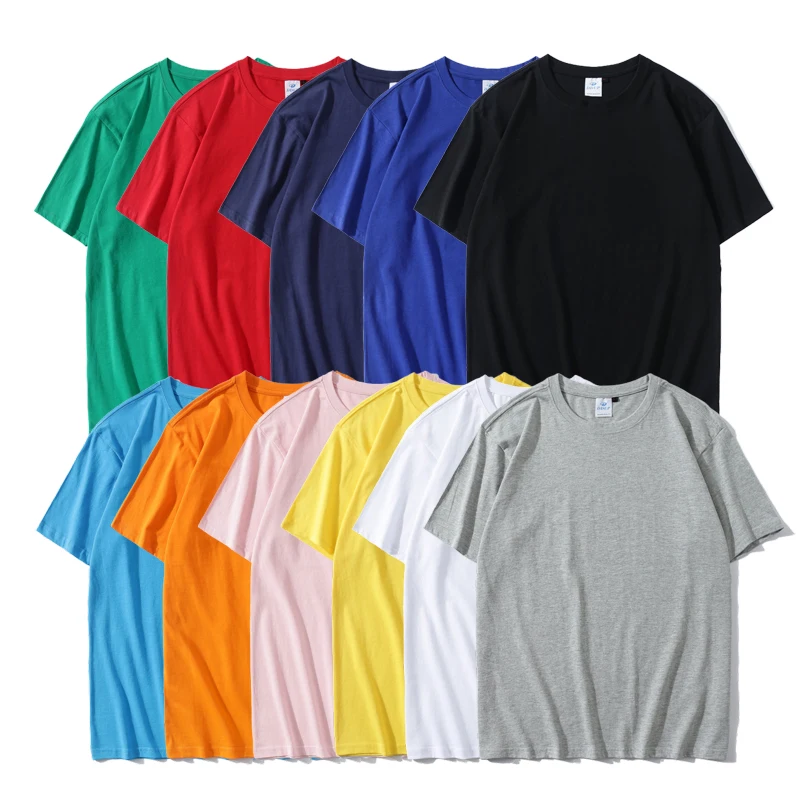 

Unisex Oversized 100% Cotton Custom T Shirt Men Women Printing Wholesale Ladies Blank Plain Women's Plus Size Men's T-Shirts