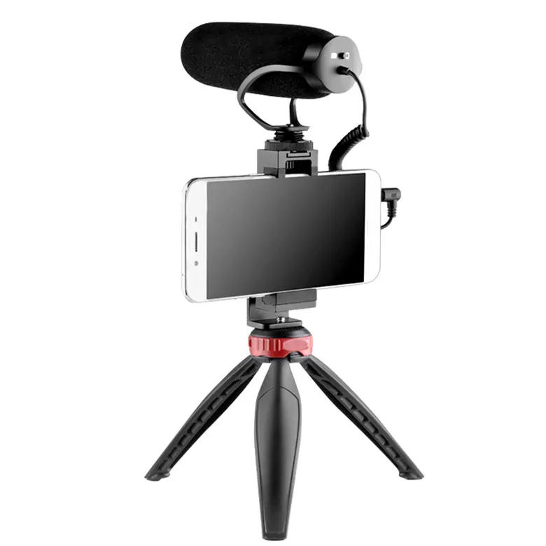 

JUNNX Professional Smartphone Video Kit Flimmaker Video Recording Microfon Mic Studio Rode Microphone with Shotgun