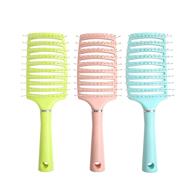 

New arrival oil head back comb soft smooth hair and massage style big bend texture fashion hairdressing salon for comb