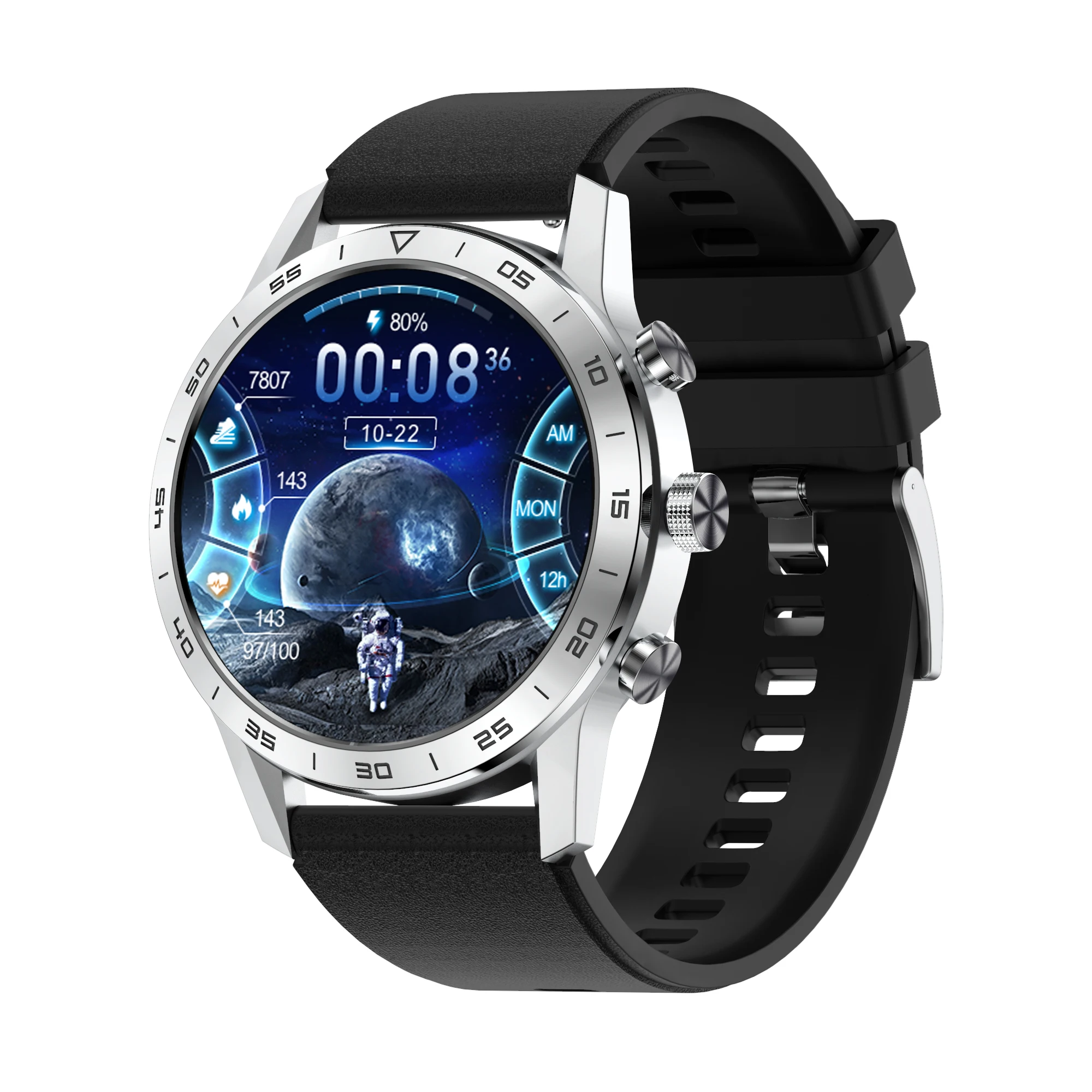 

DT70 Smart Watch Men 1.39inch ECG IP68 Waterproof BT Call Heart Rate Sleep Monitor Sport Weather Smartwatch