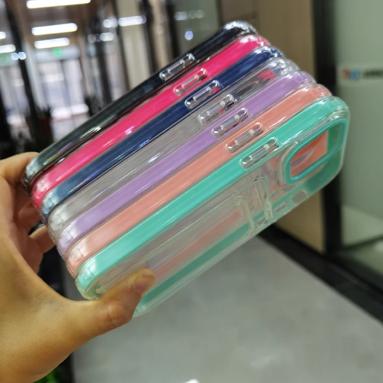 

Speedy Delivery Full Protector Rubber Crystal Clear 2in1 TPU PC Card Slot Cell Mobile Phone Back Cover Case For Iphone 11, Transparent