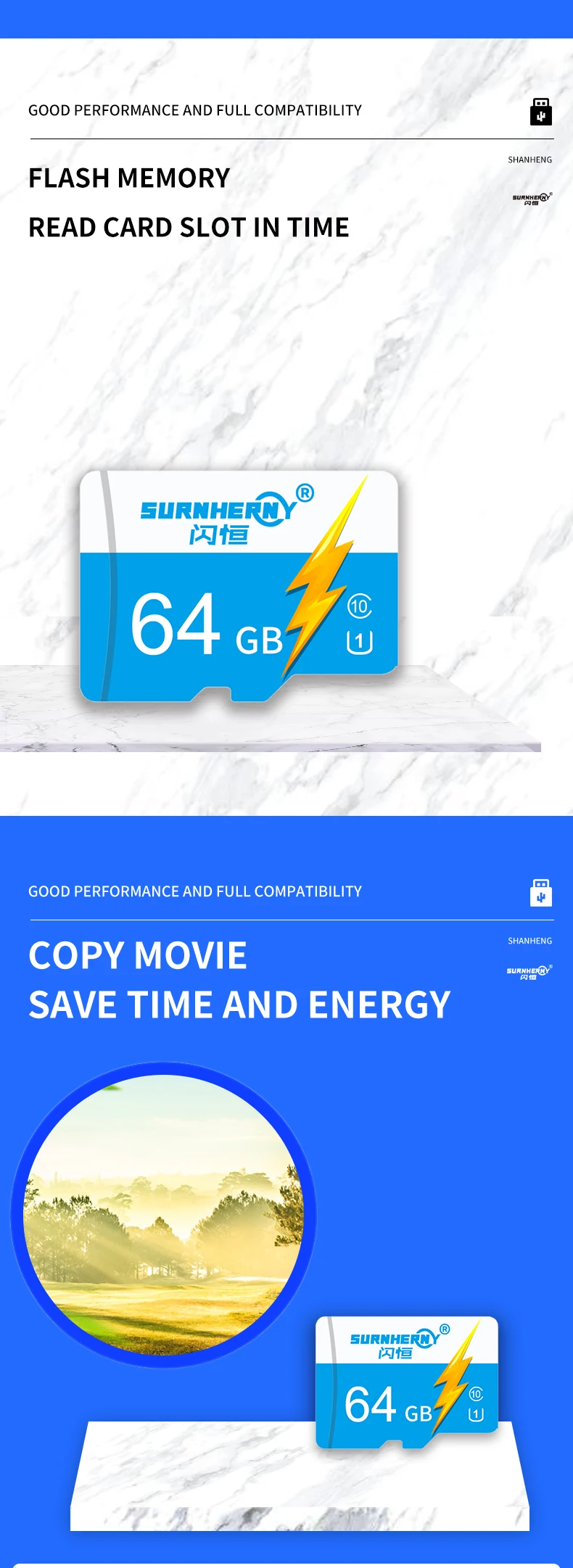 Customizable Factory Price High Speed U1/U3 Class 10 Memory MicroSD Card 8GB 16GB 32GB 64GB 128GB - ANKUX.COM