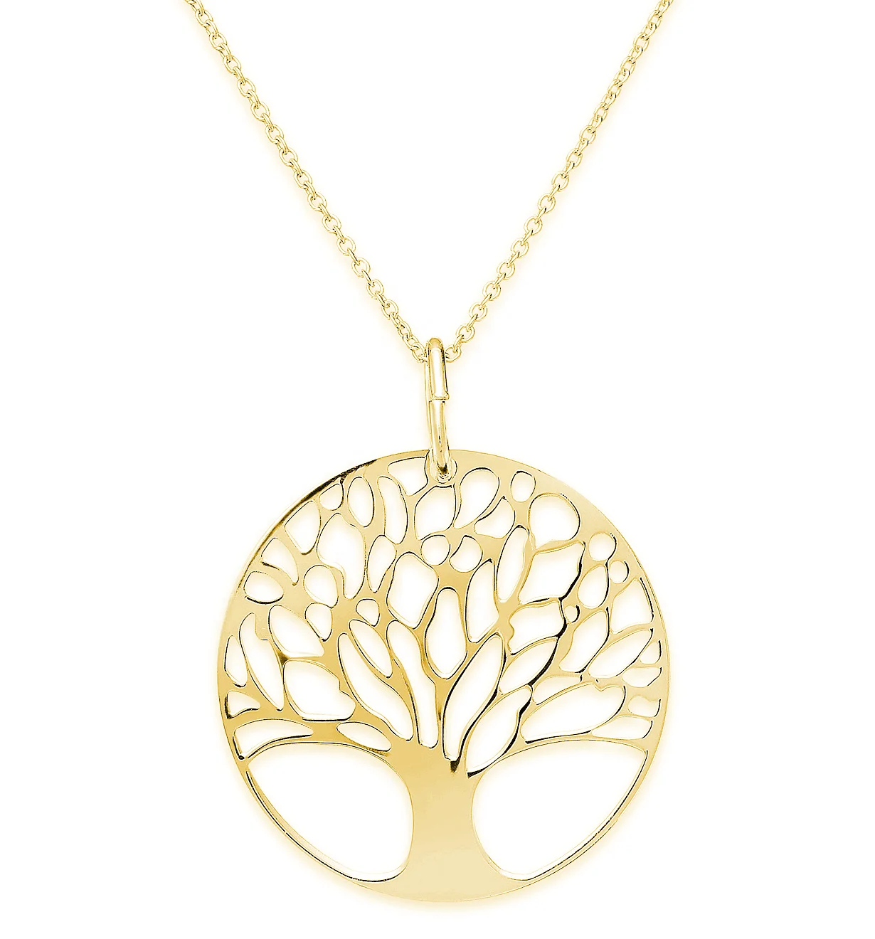 

316L Stainless Steel Tree Of Life Pendant Necklace Chakra Jewelry Custom Popular Family Tree Flower of Life Necklace Wholesale, Steel/gold/rose gold and other