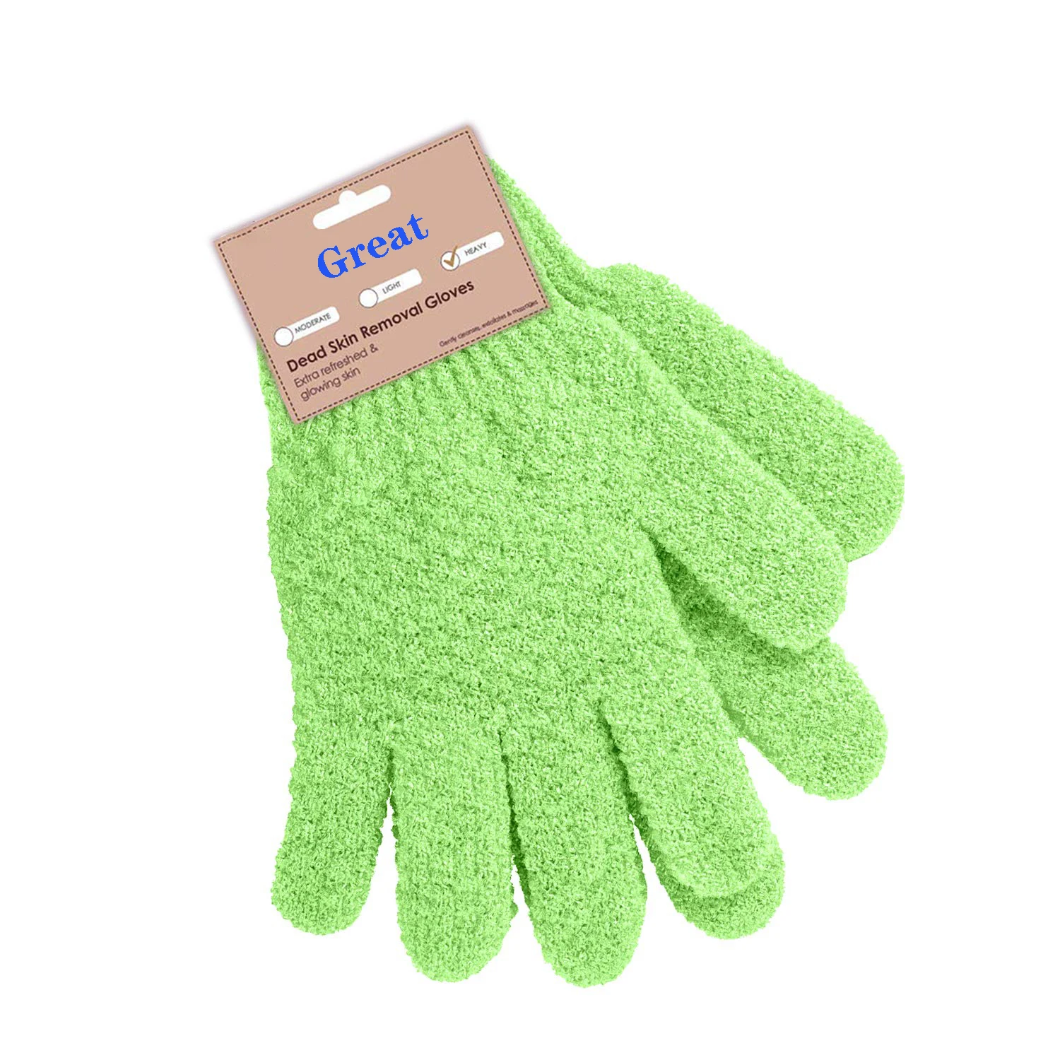 Five Fingers Mitt Dead Skin Remover Body Exfoliator Gloves Body Scrubber Shower Silk Exfoliating Bath Gloves Custom Logo Nylon