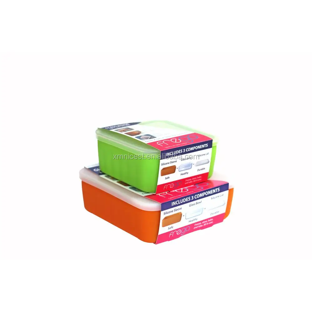 Custom Printed Recycled Paper Cardboard Wrap Around Label Ready To Eat