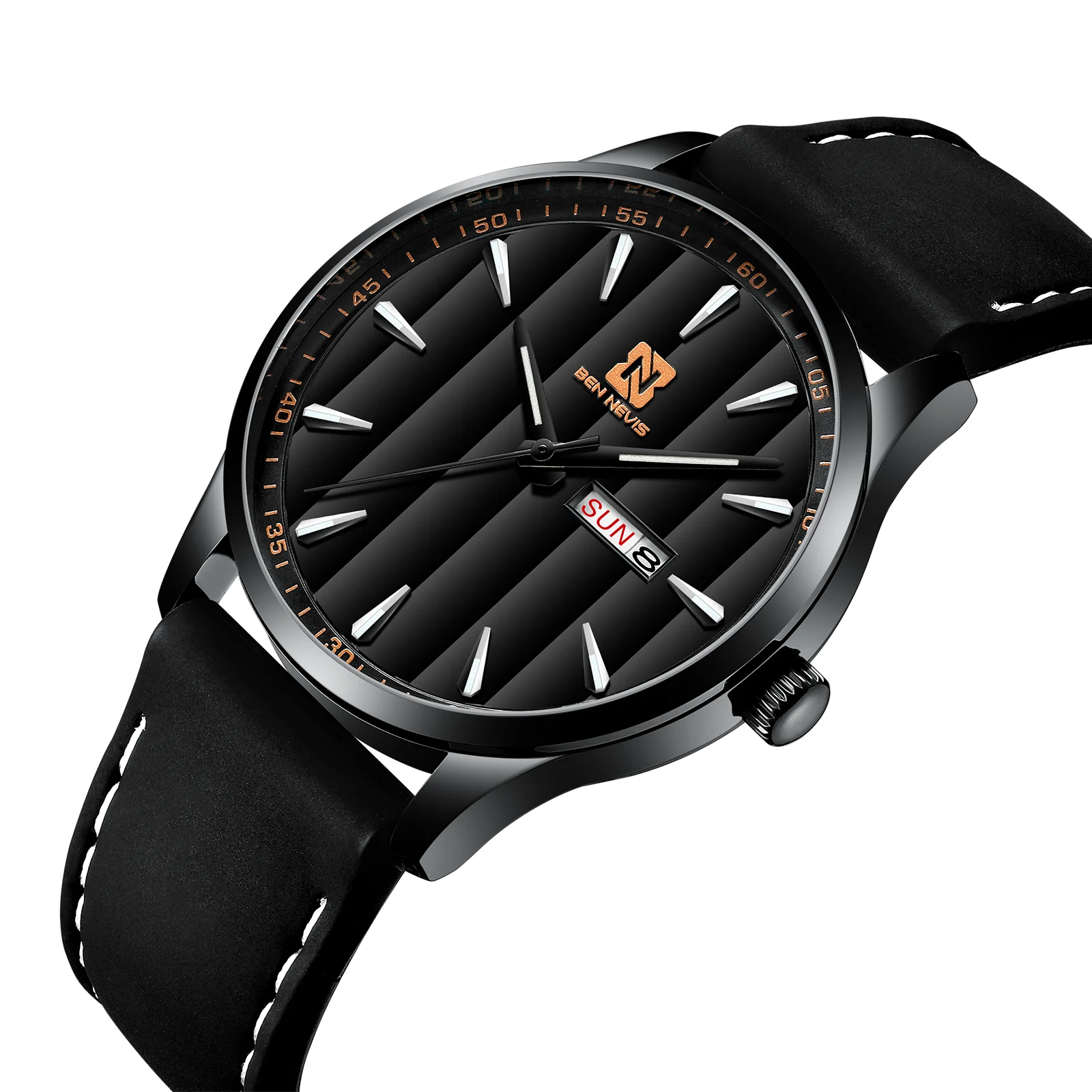 

2020 new quartz belt watch simple business men's Watch