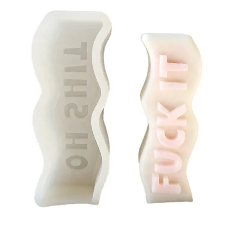 

DIY Casting Epoxy Molds Wave Pillar Resin Moulds Silicone Letter Candle Mold for Candle Making