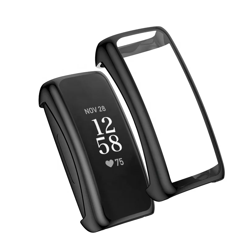 

Full cover Clear CaseWaterproof Bumper Light Weight fit bit inspire 2 Case Soft Transparent TPU Watch Case, Optional