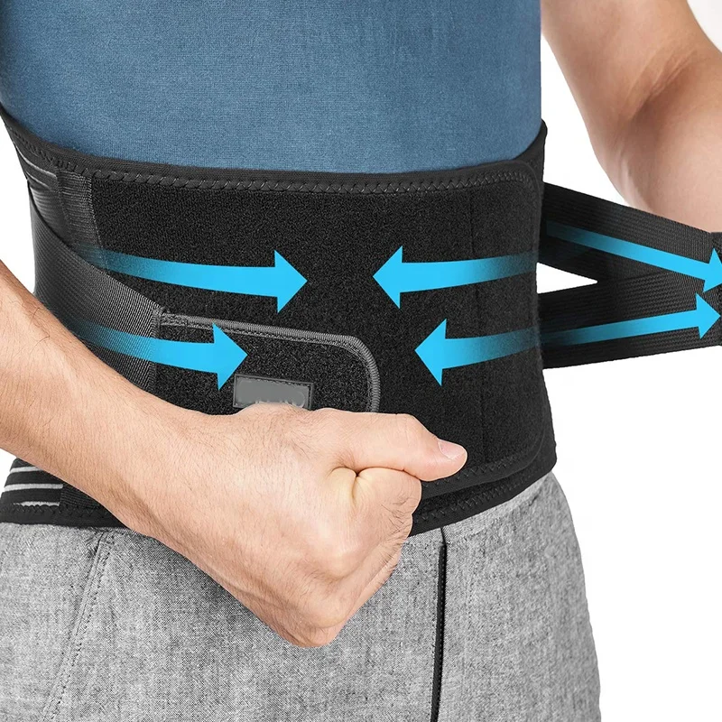 

Wootshu Back Braces for Lower Back Pain Relief with 6 Stays, Breathable Back Support Belt for Men/Women for work, Black