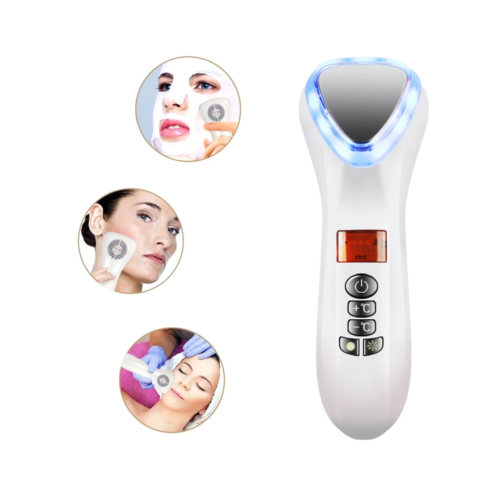 

beauty anti aging face lift device wrinkles remove Ultrasound Led Ion Face Massager Home Use Beauty Device